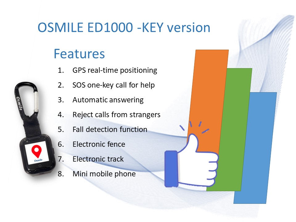 Ocare - ED1000 Dementia GPS tracker keyring