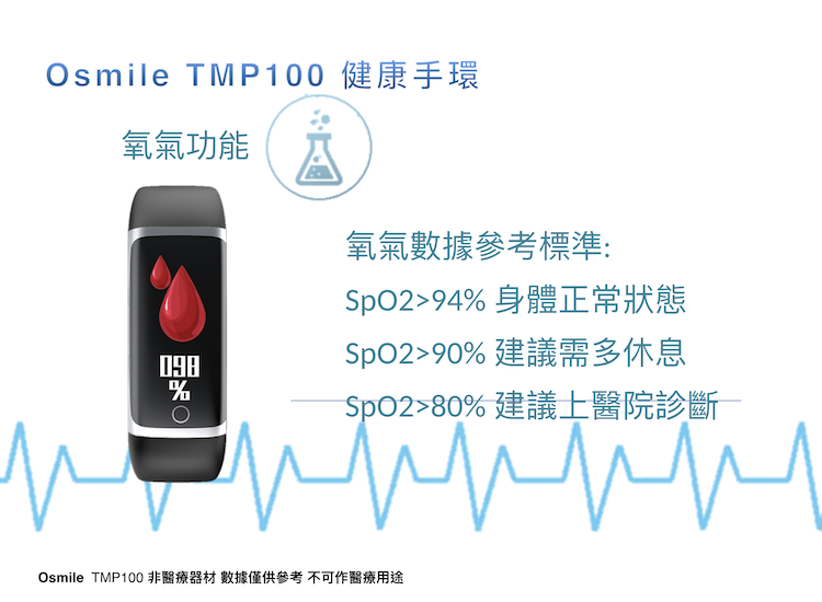 Osmile TMP100 血氧手環推薦 血氧手錶推薦,物體溫度測量手錶-3