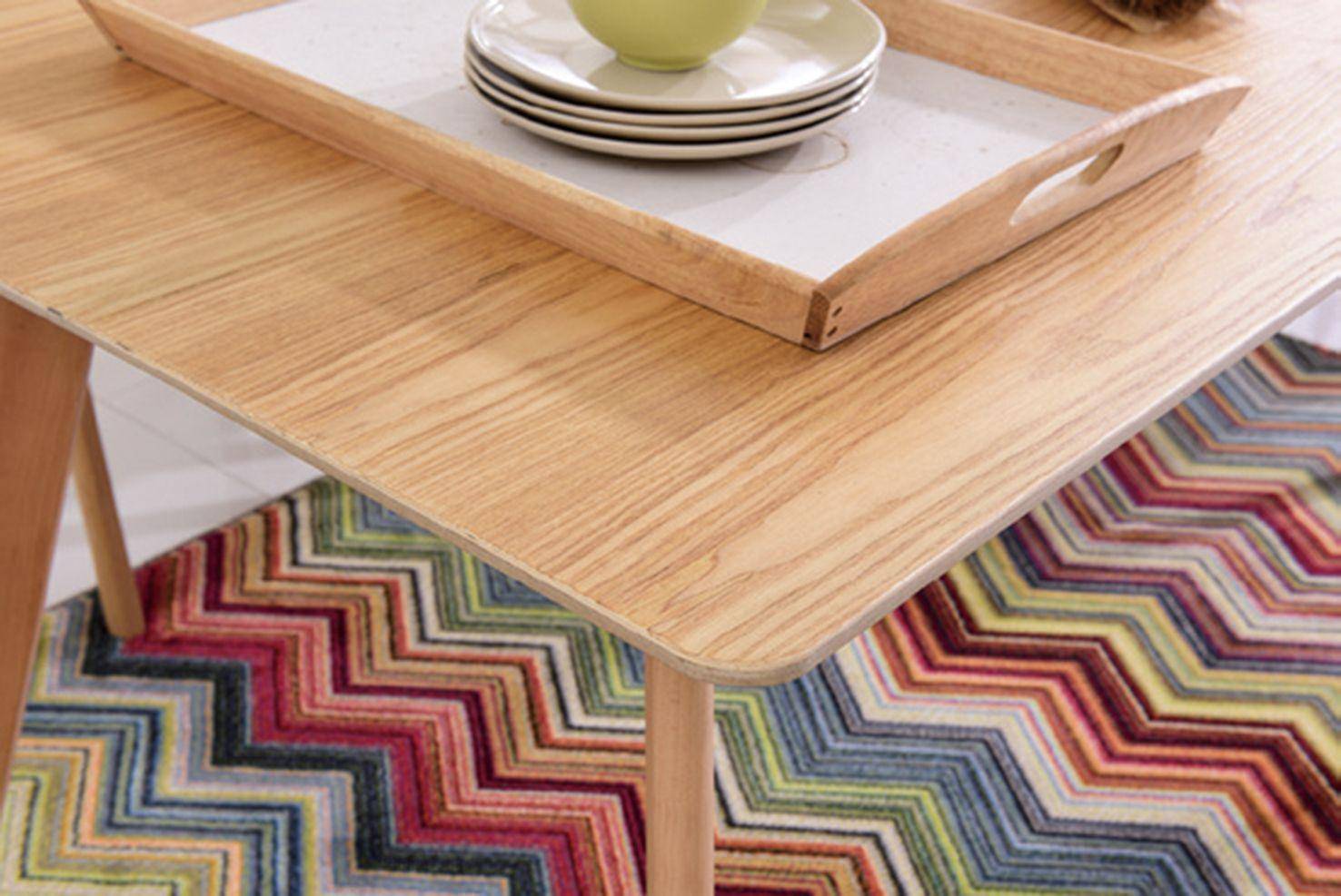 c018-739-5 木纹色餐桌