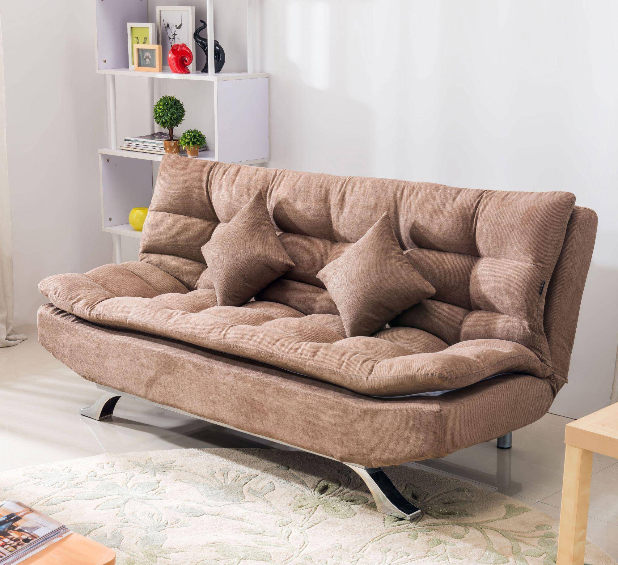 b018-202-1 苏菲亚咖啡布沙发床