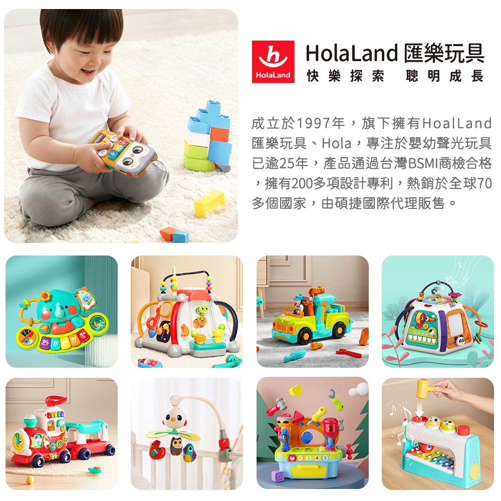HolaLand匯樂玩具 貓頭鷹忙碌板