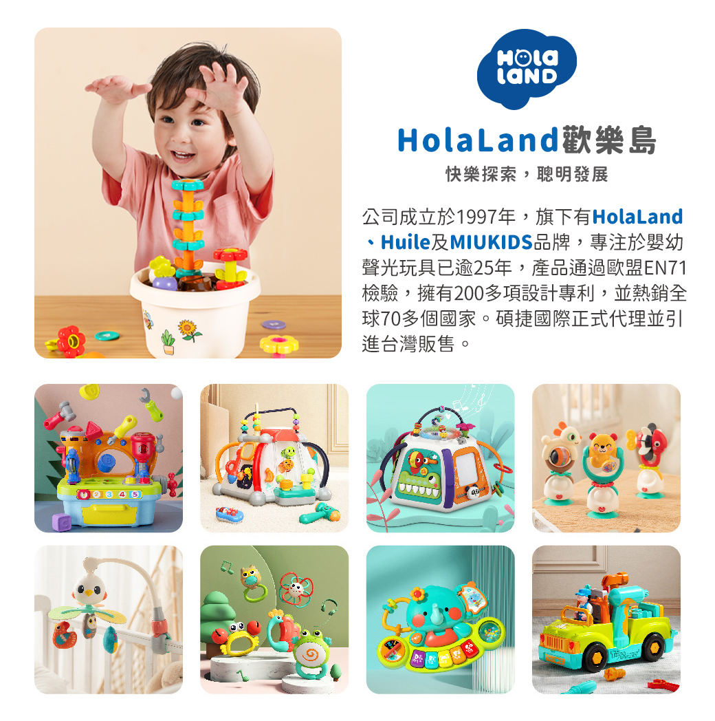 HolaLand歡樂島 探索拼搭盆栽 感統玩具