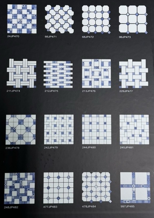 青花瓷馬賽克【TC-22JP-460~2|新永興磁磚建材行-首頁--商品介紹